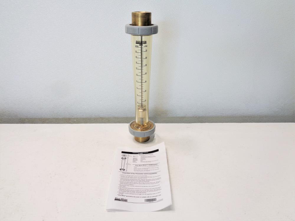 Blue-White 1" NPT F-451 Flowmeter, F-451002LHBPN